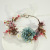 Mori Sweet Bridal Wreath Fairy Flower Headband Seaside Holiday Wedding Dress Photography Hair Accessories Trimmings Props
