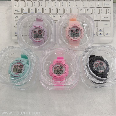 INS Style Korean Style Boxed Small Dial Luminous Sports Youth Electronic Watch Harajuku Style Student Electronic Watch 