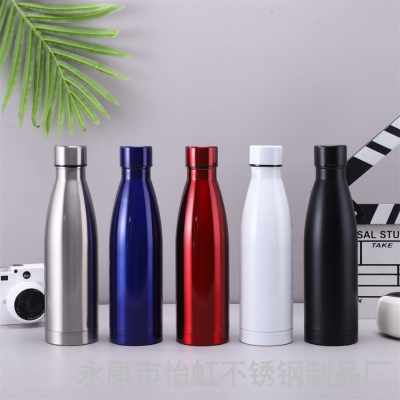 Cross-Border Hot Selling 304 Stainless Steel Thermos Cup Outdoor Sports Bottle Creative Coke Bottle Thermos
