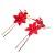 Chinese Wedding Artificial Flower Antique Bridal Hair Accessories Antique Xiuhe Clothing Red Flannel Hairpin Accessories Wholesale