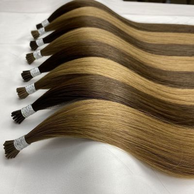 Factory Hot Sale High Range Real Human Hair Wig Color I-TIP Hair Extensions Hair Band