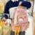 2022 New Student Schoolbag Korean Style Trendy Unique Outdoor Contrast Color Backpack Leisure Fashion Backpack Female Logo
