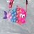 New Cartoon Silicone Dolphin Deratization Bag Key Coin Storage Children's Shoulder Crossbody Bag Whale Coin Purse