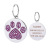 Medium Rhinestone Model ID Footprints Dog Tag Pet Supplies Cross-Border Supply Amazon New Laser Dog Supplies