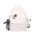 INS Trendy Brand Backpack Men and Women Simple Versatile Large Capacity Travel Couple Early High School and College Student Schoolbag Solid Color
