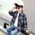 children's clothing boys' autumn clothing long sleeve shirt new style children's western style medium and big children's spring and autumn lattice shirt boys' fashionable shirt