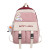 2022 New Cute Girl Trendy Backpack Outdoor Fashion Neutral Solid Color Nylon Student Schoolbag Backpack Letters