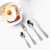 Heart Mirror Egg Stainless Steel Tableware 24-Piece Set Western Food Knife, Fork and Spoon Suit Egg Tableware Party Gathering Gift Giving Presents