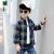 children's clothing boys' autumn clothing long sleeve shirt new style children's western style medium and big children's spring and autumn lattice shirt boys' fashionable shirt