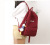 Schoolbag Men's and Women's Junior High School Student Backpack Alphabet Embroidery Leisure College Style Korean Factory Direct Sales Solid Color
