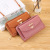 Women 'S Wallet Pu Solid Color Foreign Trade Crossbody Bag Multifunctional Mobile Phone Bag Mid-Length All-Matching 
