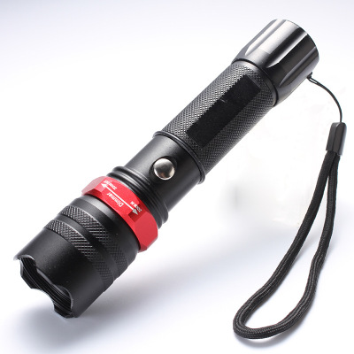 Factory Wholesale Outdoor Long Shot Charging Power Torch Night Riding Camping Led Aluminum Alloy Zoom Strong Light Flashlight