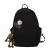 INS Trendy Brand Backpack Men and Women Simple Versatile Large Capacity Travel Couple Early High School and College Student Schoolbag Solid Color