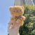 Cute Cartoon Children Bear Doll Plush Couple Keychain Pendant Mobile Phone Bag Car Accessories