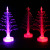 Holiday New Product Seven-Color Night Light Optical Fiber Christmas Tree Creative Children's Luminous Toys Stall Square Supply Wholesale