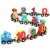 Children's Educational Wooden Toys 12-Section Magnetic Digital Car Puzzle Assembled Colorful Wooden Train Educational Toys