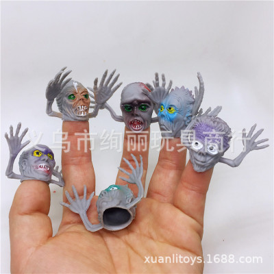 Mixed Ghost Head Finger Stall Toy Stall Toy New Strange Halloween Toy Children's Small Toys