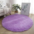 Solid Round Silk Wool Carpet Nordic Simple Bedroom Living Room Sofa Plush Mats Household Hanging Basket Long Wool Rugs