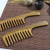Factory Direct Sales Green Sandalwood Wooden Comb Extra Large Wide-Tooth Comb Household Hairdressing Massage Comb