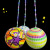 LED Light 3 Sections Handle Strap Music Luminous Swing Ball Portable Fitness Flash Ball Children's Toy Portable Swing Ball