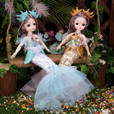 Doll Girl Toy Singing Mermaid Wedding Princess Children's Holiday Birthday Dance Agency Gift Wholesale