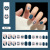 Wearable Fake Nails Nail Sticker Detachable Short Long Nail Tip Patch Nail Stickers Self-Adhesive Nail