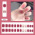 Wearable Fake Nails Nail Sticker Detachable Short Long Nail Tip Patch Nail Stickers Self-Adhesive Nail