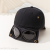 Cute Cat Ears Pilot Glasses Baseball Cap Female Spring and Summer Peaked Cap Korean Style Versatile Student