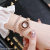 Korean Style Fashion Small Diamond round Bracelet Watch Women's Refined Grace Women's Bracelet Watch Internet Celebrity 