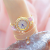 Cross-Border Fashion Large Dial Full Diamond Watch Starry Blue Diamond Scale Luxury Bracelet Watch Temperament Watch