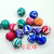 No. 32 Mixed Elastic Ball Foot Material Floral Ball Jumping Ball Floating Ball Wholesale One Yuan Gashapon Machine Children's Holiday Toys