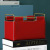 Artistic Home Design Bedroom Desktop Skin Care Storage Box Light Luxury Leather Vintage Storage Basket