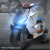 Three-Wheel Drive Electric Motorcycle Children's Double Motorcycle New Children's Toy Car Luminous Smart Stroller