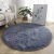 Bedroom Solid Circle Silk Wool Carpet Nordic Simple Living Room Sofa Plush Mats Household Hanging Basket Long Wool Rug