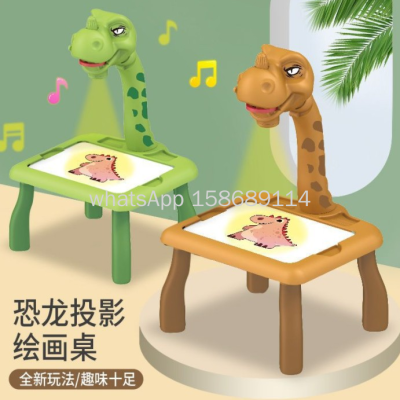 Creative Learning Drawing Table Writing Drawing Board Dinosaur Deer Projection Drawing Board Crafts Gift