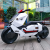 Three-Wheel Drive Electric Motorcycle Children's Double Motorcycle New Children's Toy Car Luminous Smart Stroller