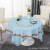 Light Luxury Series Tablecloth Waterproof and Oil-Proof Tablecloth, European Simple Series Tablecloth, 150*150 round