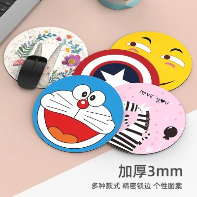 Spot Supply 20 round Cute Cartoon Unique Mouse Pad Small Cartoon Creative Table Mat Amazon Delivery