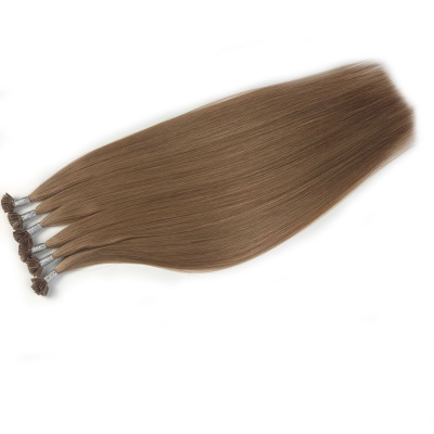 Cross-Border Human Wigs Seamless Straight Hair Extension Piece Flat Tip Hair Extension Hair