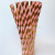 Black Gilding Straw Pink Striped Five-Pointed Star Dot Wave Solid Color Straw
