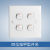 Socket Panel Electrical Switch 86 Type Wall Concealed One Two Three Four Five Position Switch Two Three Three with Light Switch