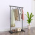 Floor Clothes Hanger Double Rod Telescopic Lifting Mobile Clothing Rod Clothes Hanger Clothes Rack Reinforced Simple