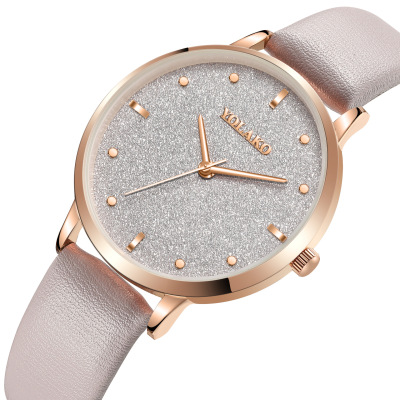 Hot Selling Women's Frosted Glitter Dial Quartz Watch Women's Watch Factory Direct Sales Spot One Piece Dropshipping