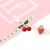 Japanese and Korean Spring and Summer New Simple Strawberry Female Hairpin Rubber Effect Paint Gradient Frosted Bang Clip Slim Clip