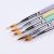 Cross-Border Hot Selling Japanese Style 5 PCs Nail Brush Set Painted UV Pen Crystal Pen Serrated Pen Professional Blooming Brush