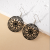 Simple Retro Metal Carved Hollow Stud Earrings Korean Niche Design Stud Earrings for Women Ear Rings