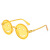 New Fashion Vintage round Frame Kids Sunglasses Cute Personalized Cartoon Smiley Candy Color Boys' and Girls' Sunglasses Trendy