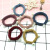 New Korean Style High Elastic Hair Ring Hair Rope Jacquard Twill Seamless Rubber Band Towel Ring Hair Rope Beaded Hair Accessories