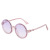 New Fashion Vintage round Frame for Children and Kids Sunglasses Cute Personality Cartoon Candy Color Boys' and Girls' Sunglasses Tide