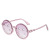 New Fashion Vintage round Frame Kids Sunglasses Cute Personalized Cartoon Smiley Candy Color Boys' and Girls' Sunglasses Trendy